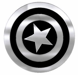 Detail Captain America Shield Clipart Black And White Nomer 7