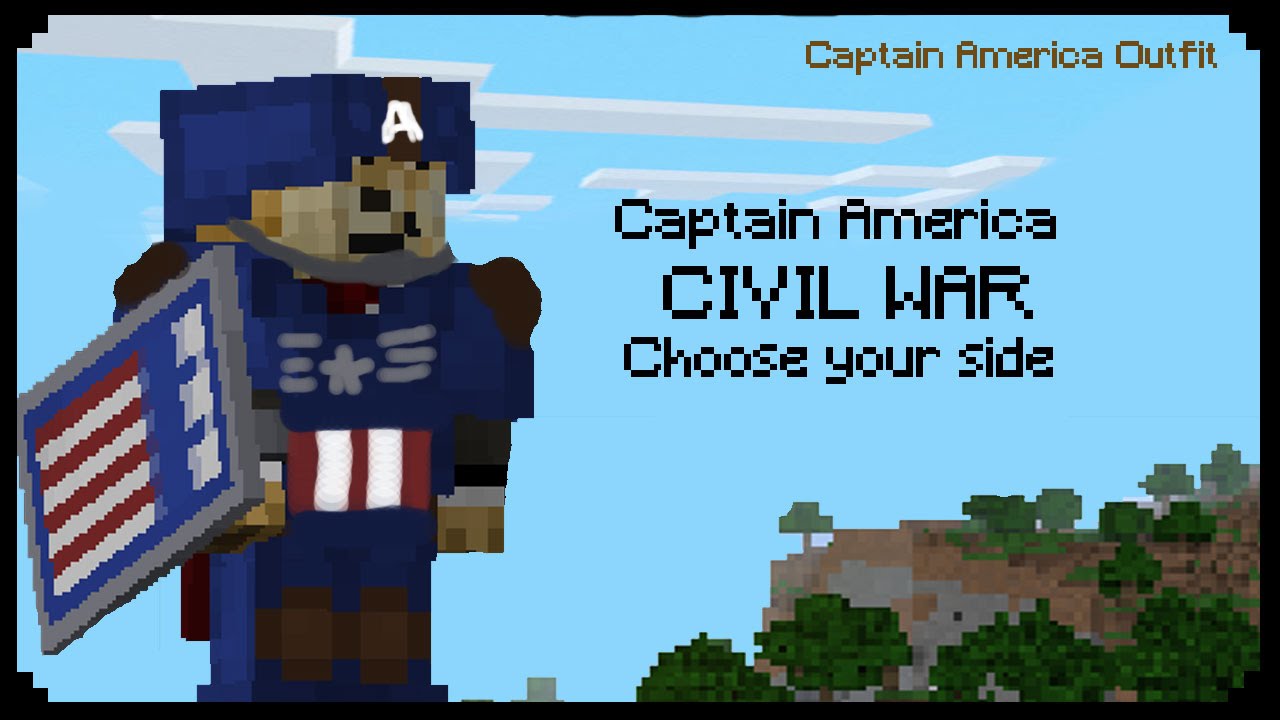Detail Captain America Shield Minecraft Banner Nomer 3