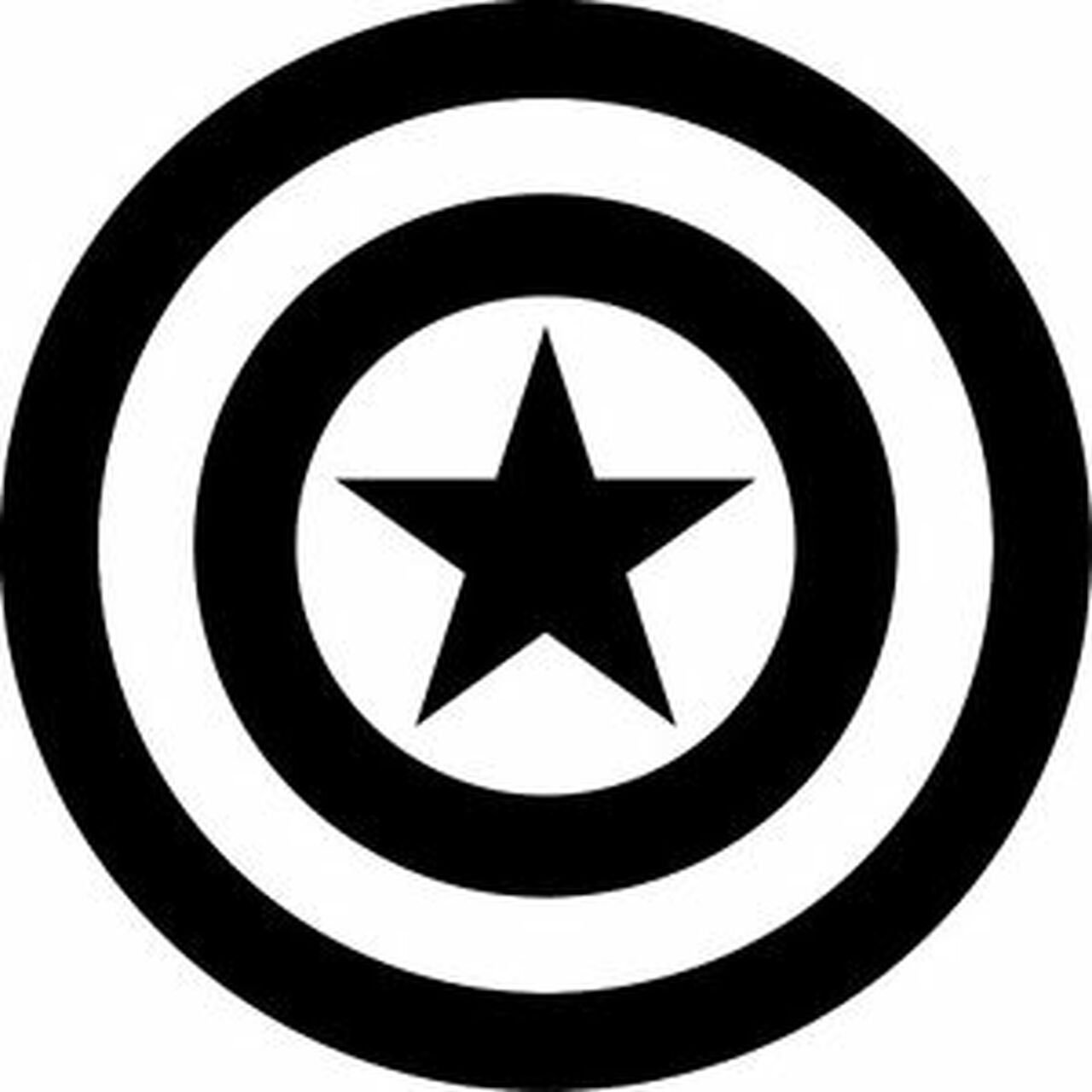 Detail Captain America Shield Silhouette Nomer 2