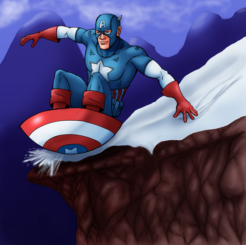 Detail Captain America Shield Sled Nomer 6