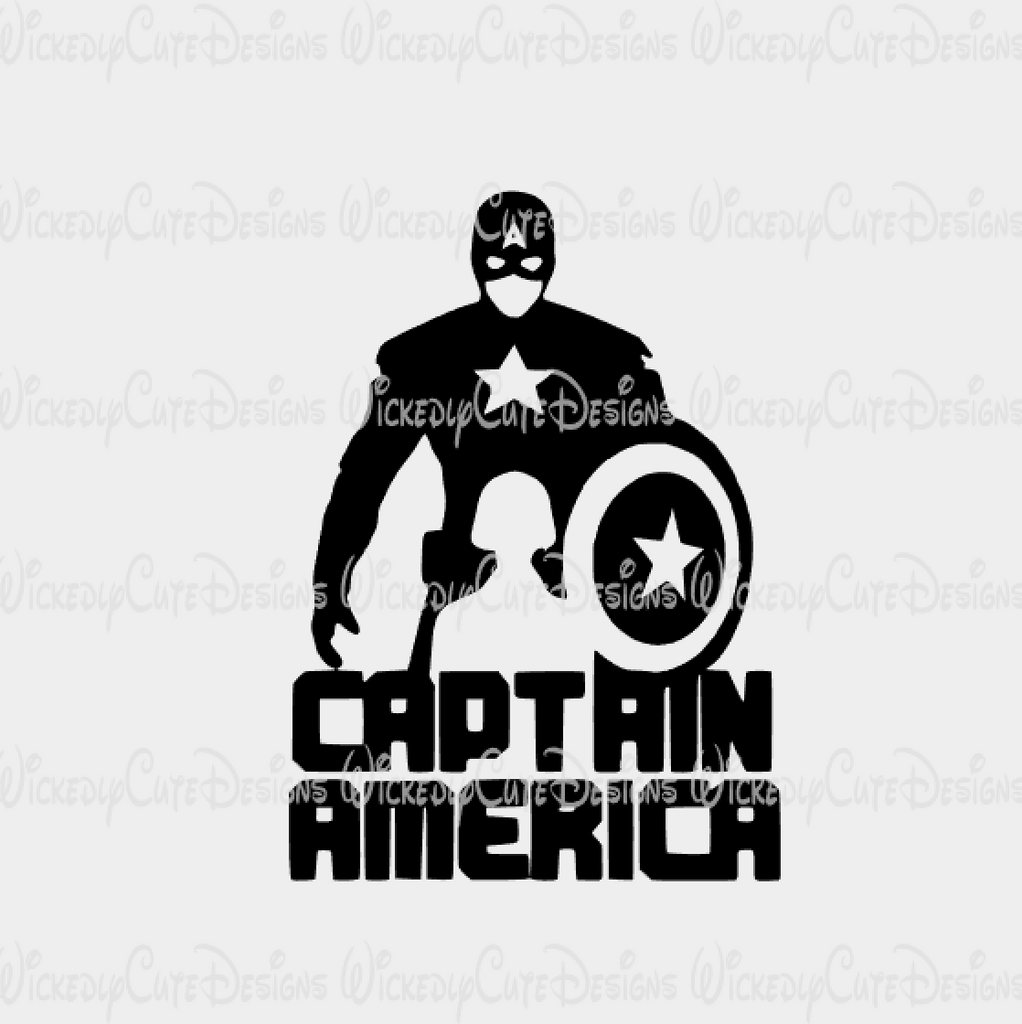 Detail Captain America Silhouette Vector Nomer 30