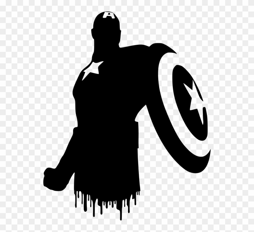 Detail Captain America Silhouette Vector Nomer 6