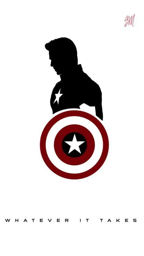 Detail Captain America Silhouette Vector Nomer 7