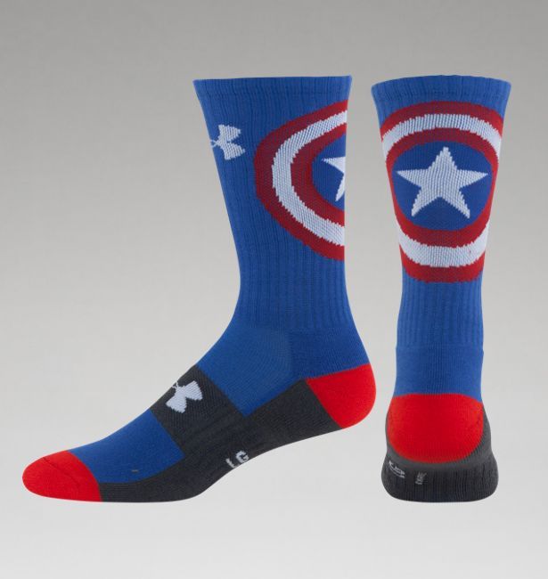 Detail Captain America Under Armour Socks Nomer 2