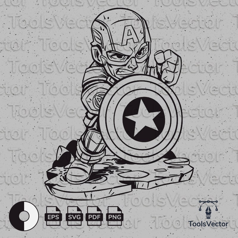 Detail Captain America Vector Png Nomer 36