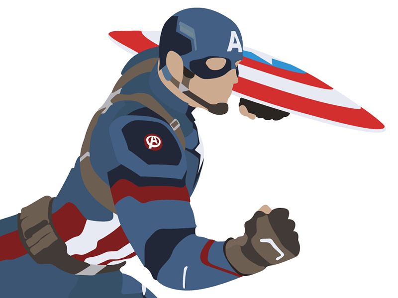Detail Captain America Vector Png Nomer 55