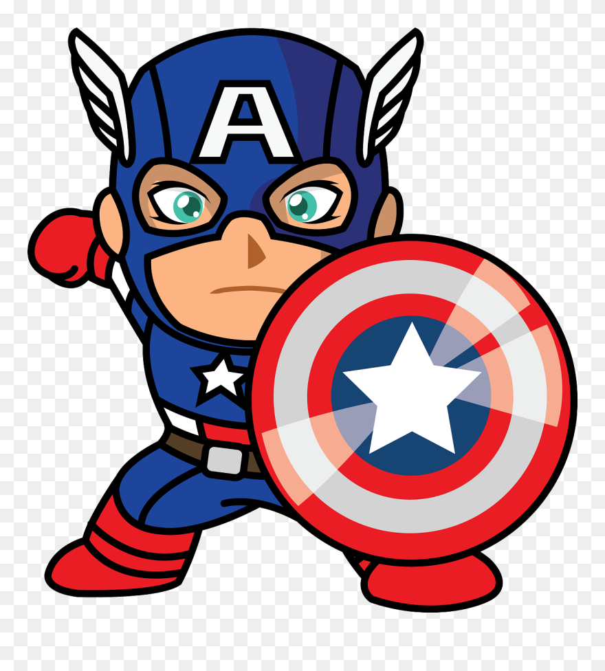 Detail Captain America Vector Png Nomer 7