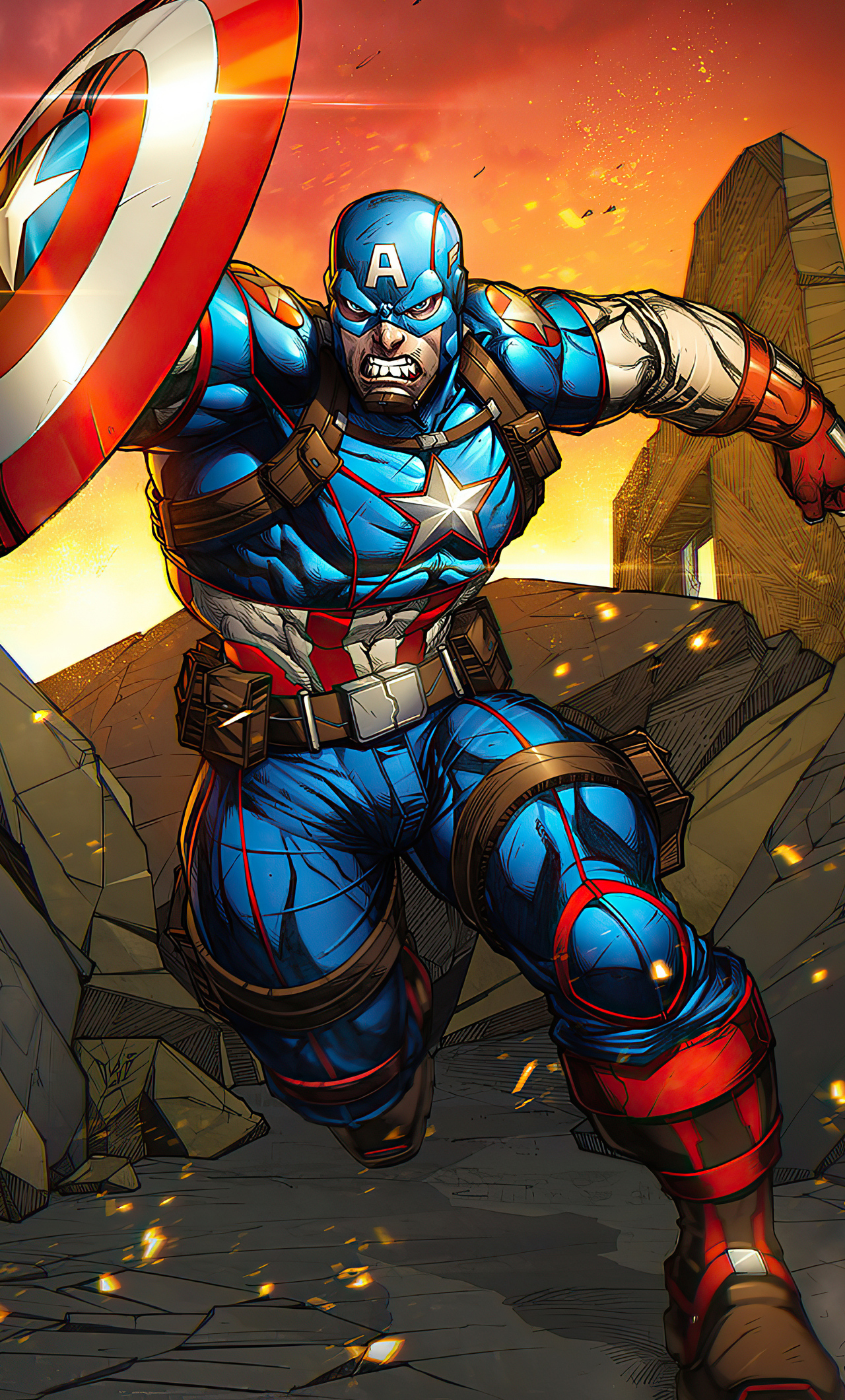 Detail Captain America Wallpaper Cartoon Nomer 8