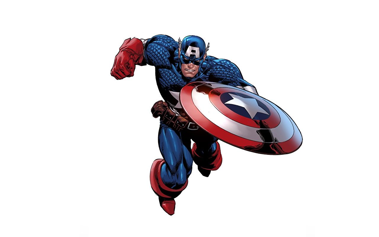 Detail Captain America White Background Nomer 3