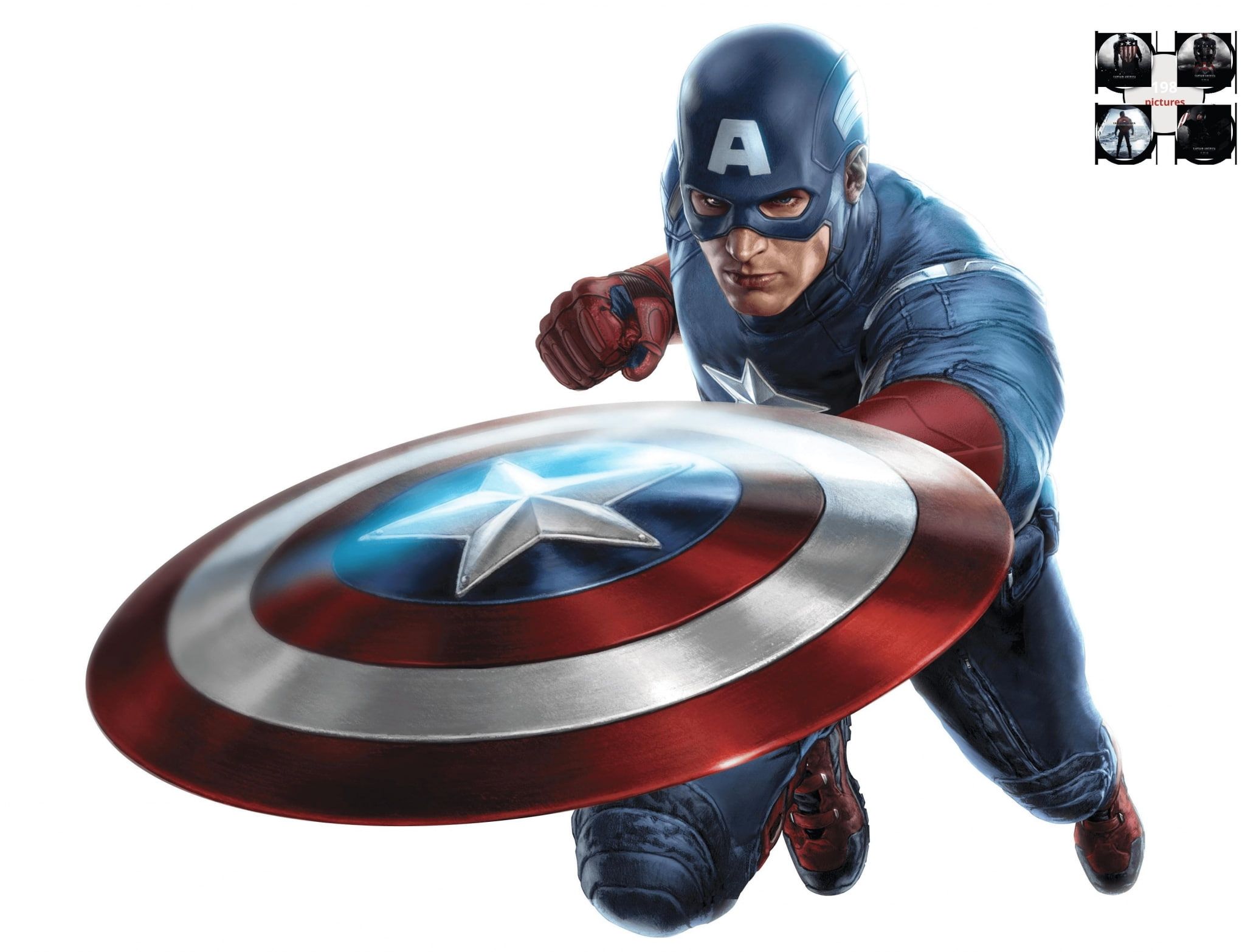 Detail Captain America White Background Nomer 7