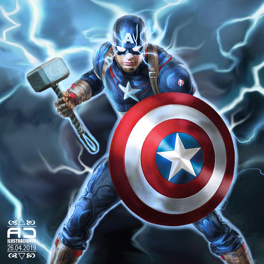 Detail Captain America With Mjolnir Nomer 26