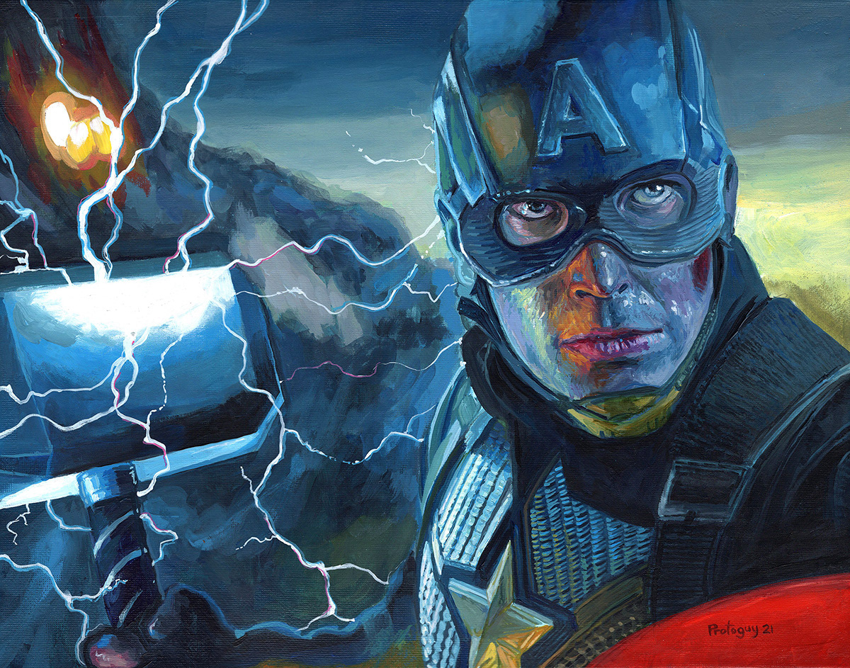 Detail Captain America With Mjolnir Nomer 52
