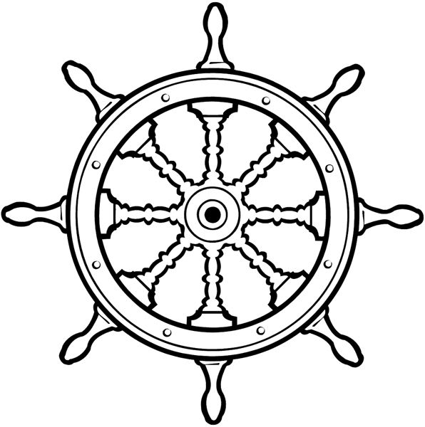 Detail Captains Wheel Clipart Nomer 32