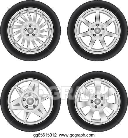 Detail Car Wheels Clipart Nomer 16