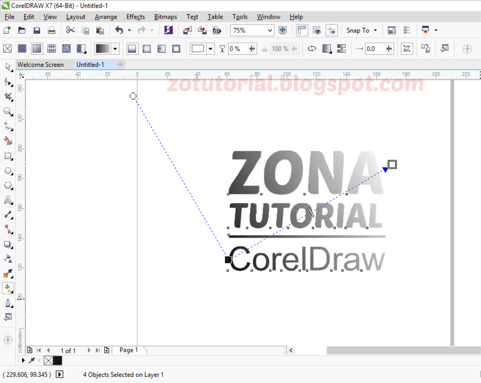 Detail Cara Buat Gradasi Warna Di Corel Nomer 12