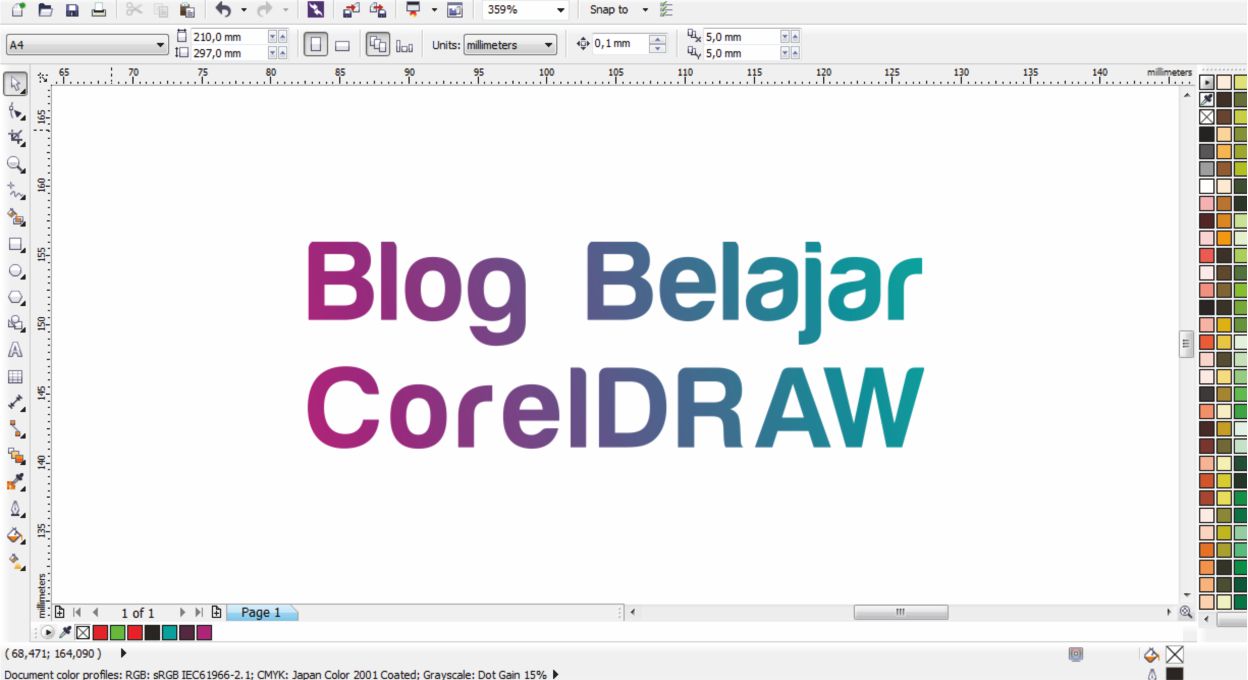 Detail Cara Buat Gradasi Warna Di Corel Nomer 48