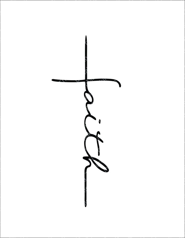 Detail Faith Tattoo Schrift Nomer 2