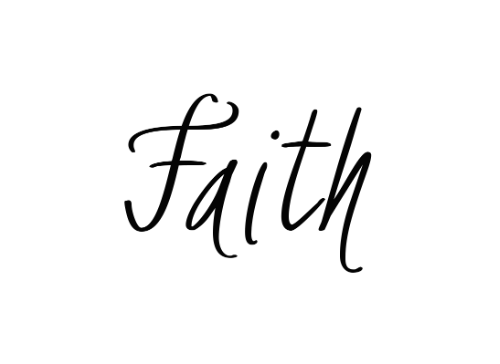 Detail Faith Tattoo Schrift Nomer 7