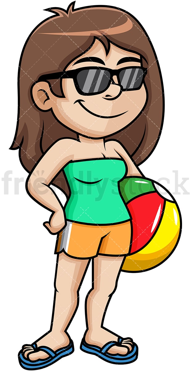 Detail Frau Am Strand Clipart Nomer 12