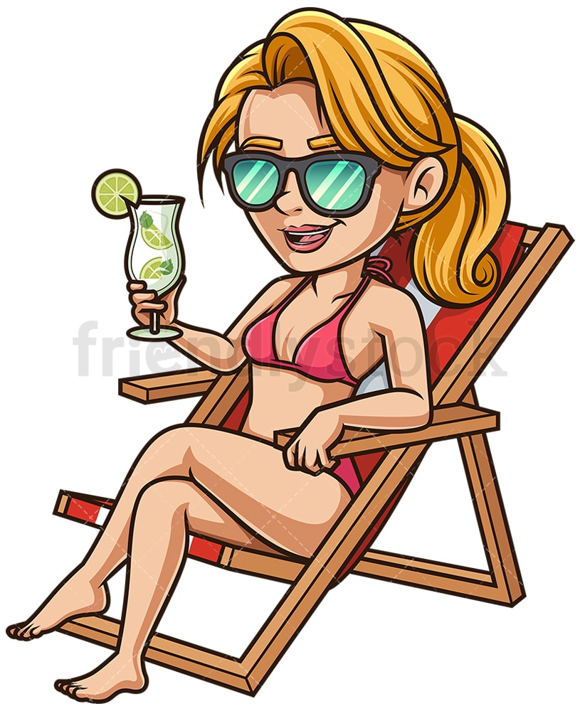 Detail Frau Am Strand Clipart Nomer 2