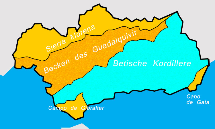 Detail Karte Von Andalusien Nomer 4