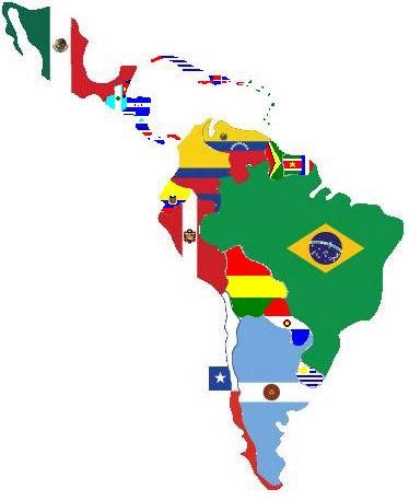 Detail Mapa Mundo America Latina Nomer 2