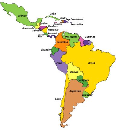 Detail Mapa Mundo America Latina Nomer 4