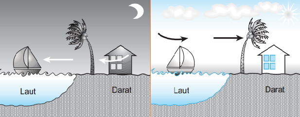 Detail Gambar Angin Darat Dan Angin Laut Nomer 9