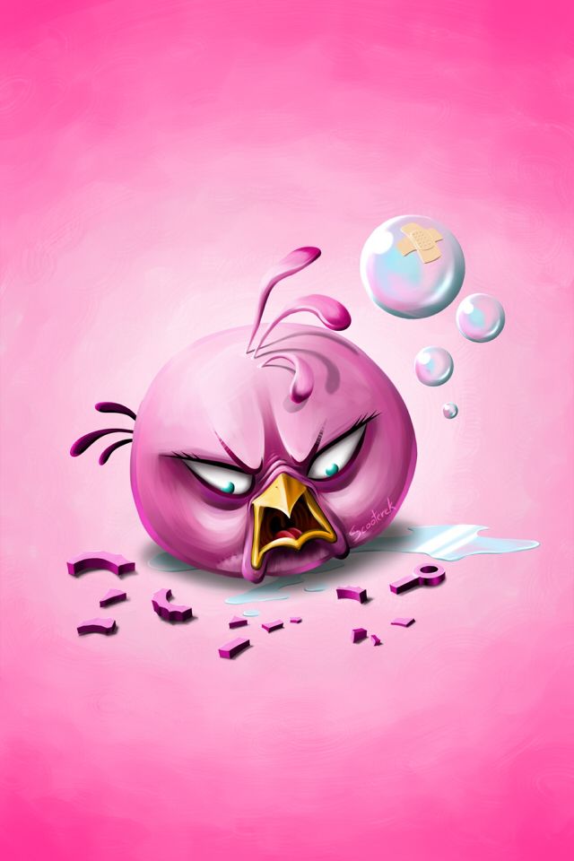 Detail Gambar Angry Bird Pink Nomer 5