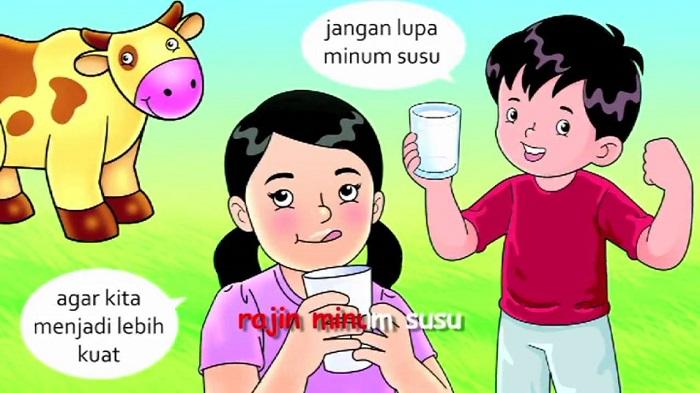 Detail Gambar Animasi Anak Anak Minum Susu Real Good Nomer 3