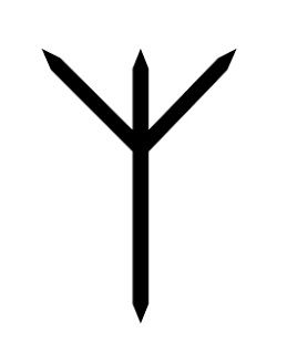 Algiz Rune Tattoo - KibrisPDR