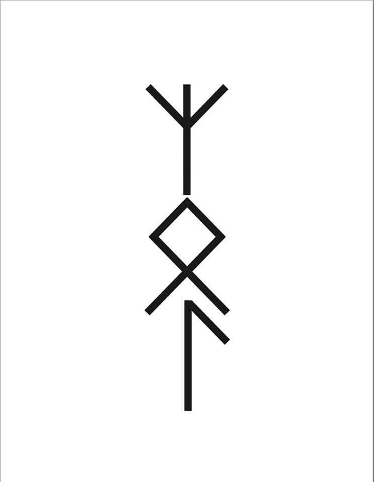 Detail Algiz Rune Tattoo Nomer 2