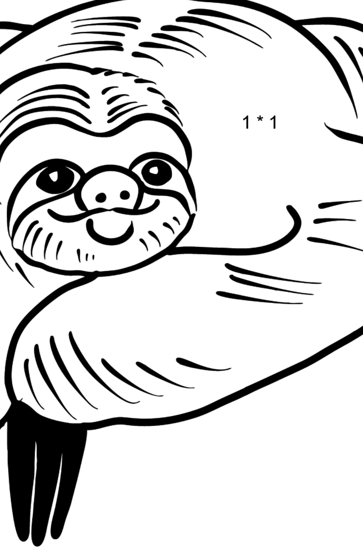 Detail Faultier Ausmalbild Nomer 6