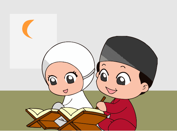 Detail Gambar Animasi Anak Muslim Belajar Nomer 30