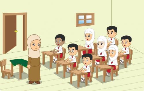 Detail Gambar Animasi Anak Muslim Belajar Nomer 56