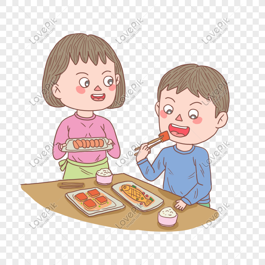 Detail Gambar Animasi Anak Sedang Makan Nomer 15