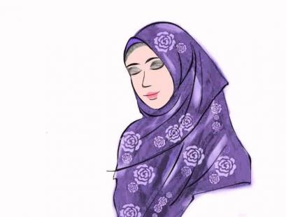 Detail Gambar Animasi Ayah Dan Ibu Pakai Jilbab Nomer 11
