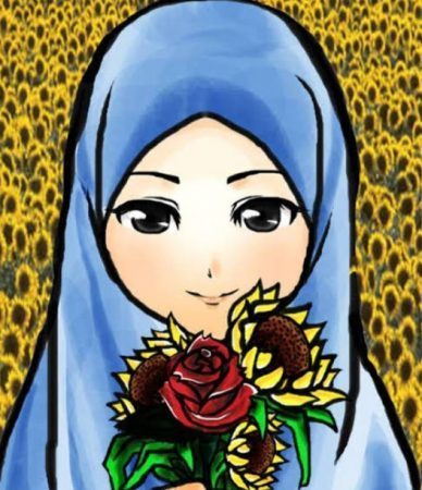 Detail Gambar Animasi Ayah Dan Ibu Pakai Jilbab Nomer 56