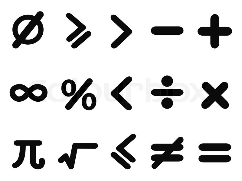 Detail Mathe Symbole Nomer 6