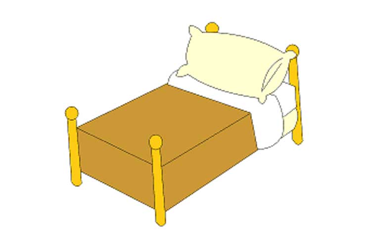 Detail Bed Drawing Nomer 12