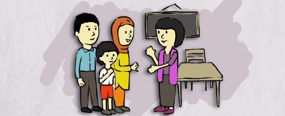 Detail Gambar Animasi Guru Orang Tua Dan Siswa Nomer 2
