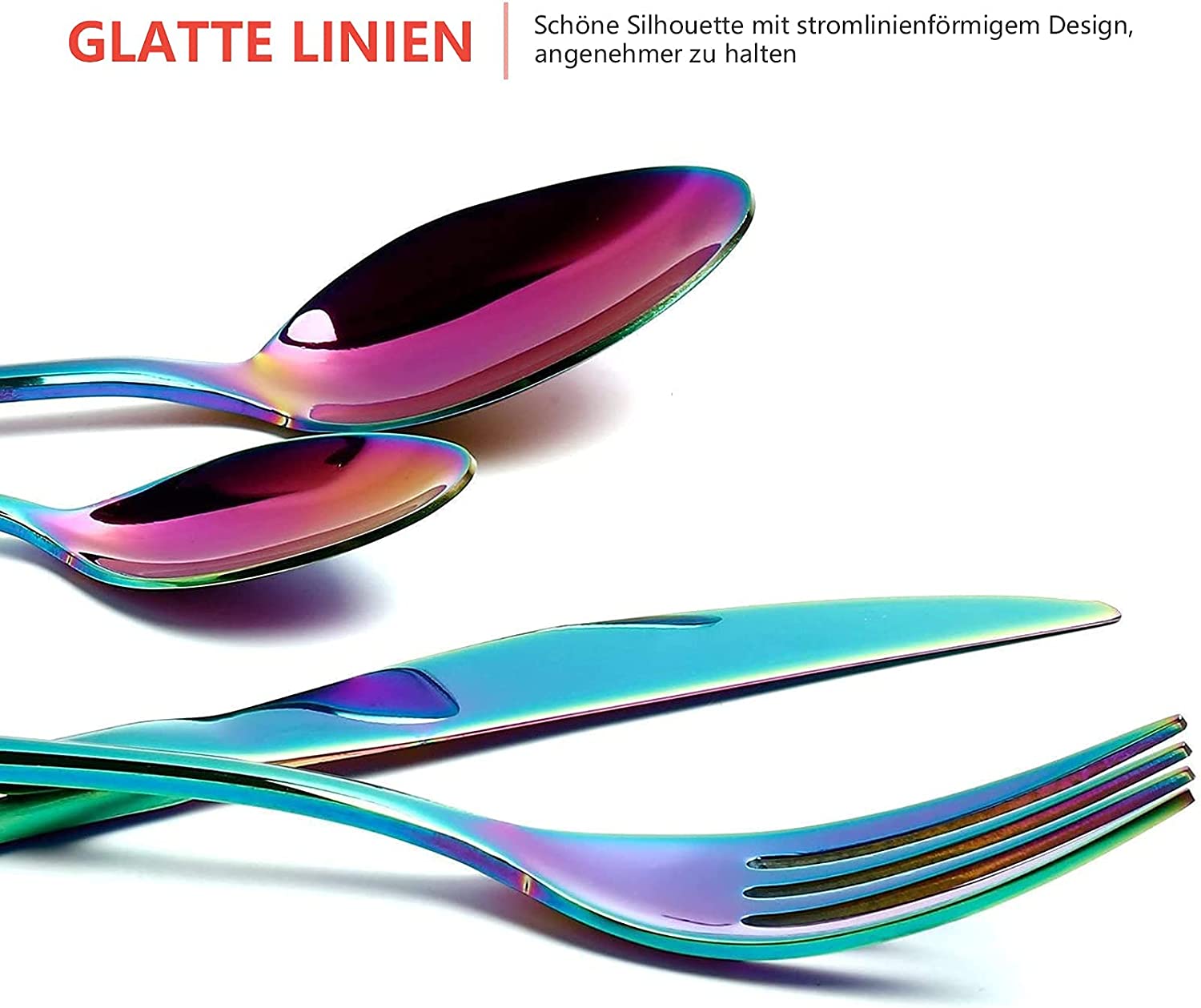 Detail Irisierendes Besteck Nomer 8