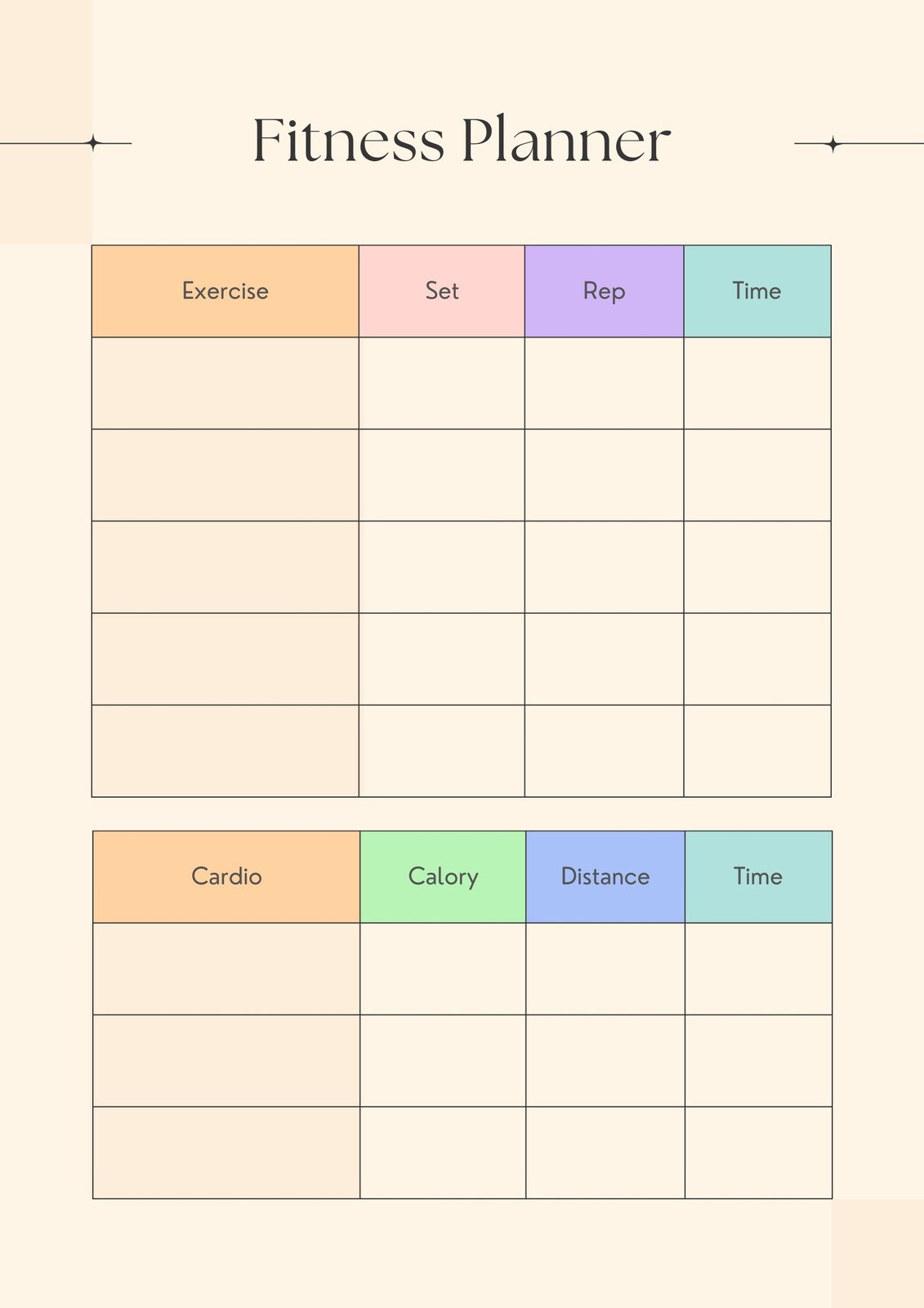 Detail Trainingsplan Fitness Trainingsplan Vorlage Nomer 4