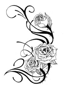 Detail Verwelkte Rose Tattoo Nomer 4