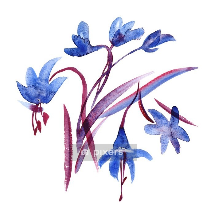 Detail Blaue Blumen Hintergrund Nomer 9