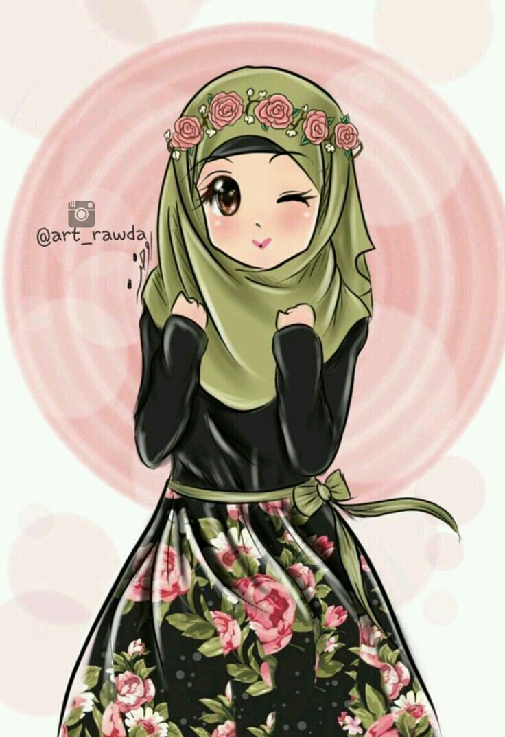 Gambar Animasi Hijab Cantik - KibrisPDR