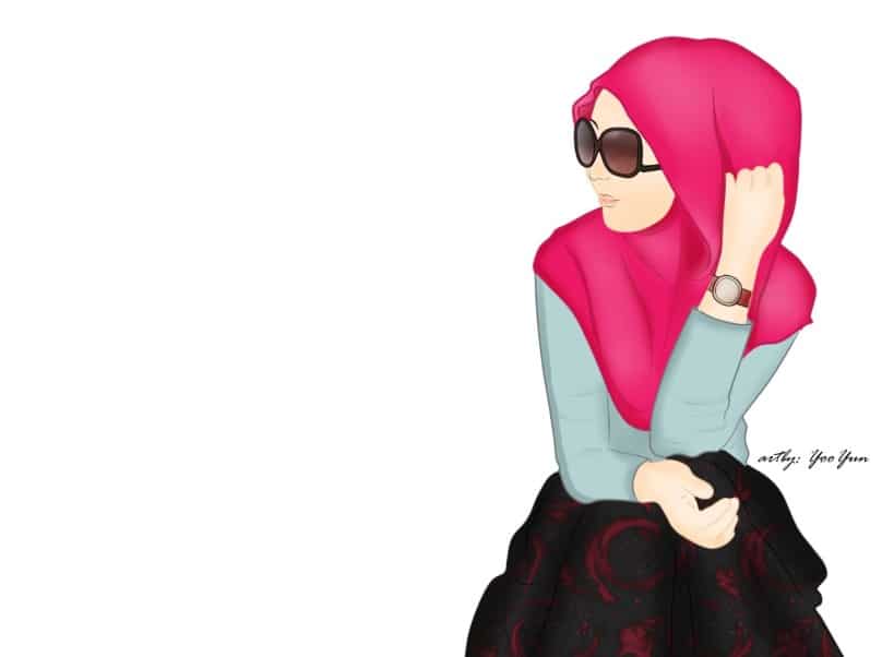 Detail Gambar Animasi Hijab Lucu Nomer 30