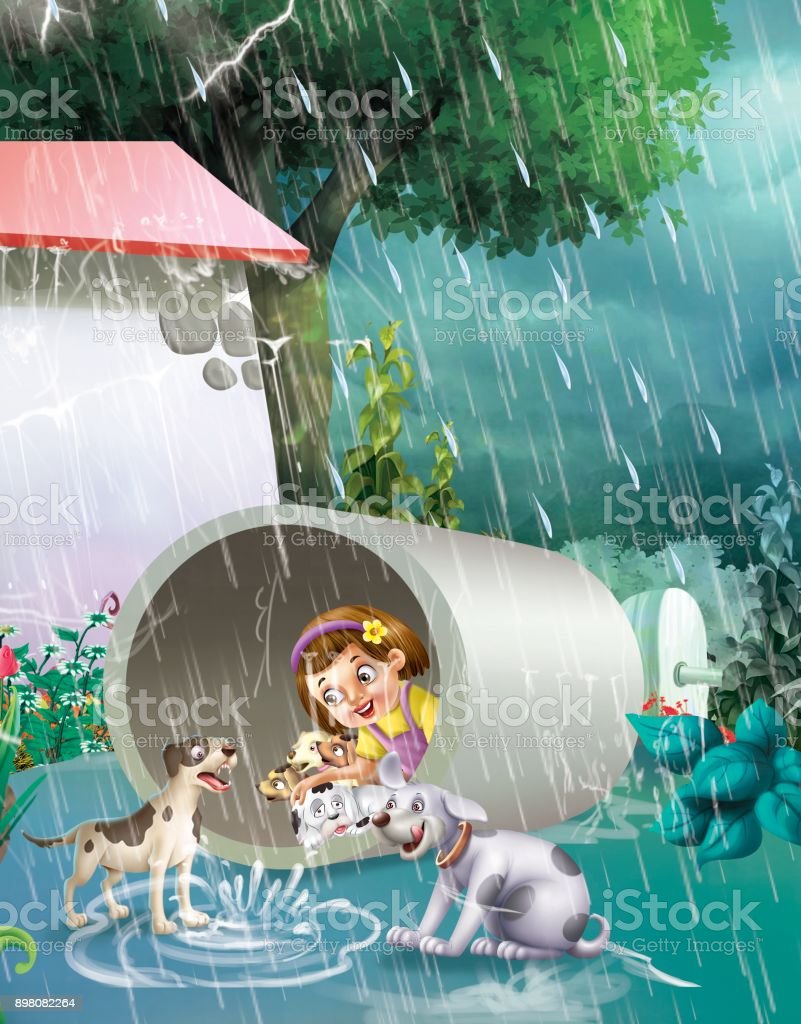 Detail Gambar Animasi Hujan Malam Nomer 38