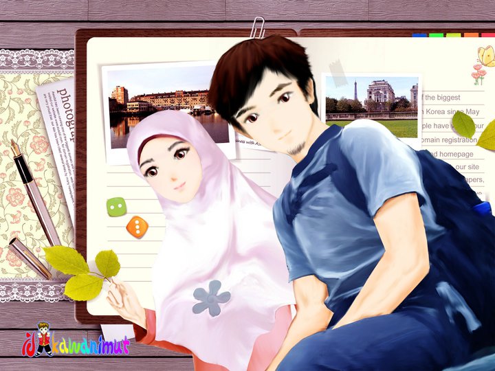 Detail Gambar Animasi Islami Romantis Nomer 36