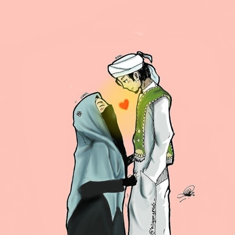 Detail Gambar Animasi Islami Romantis Nomer 40